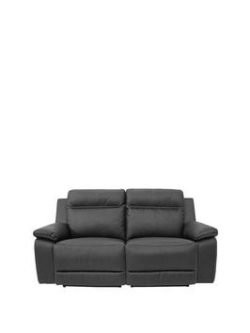 Buckley 2-Seater Luxury Faux Leather Manual Recliner Sofa